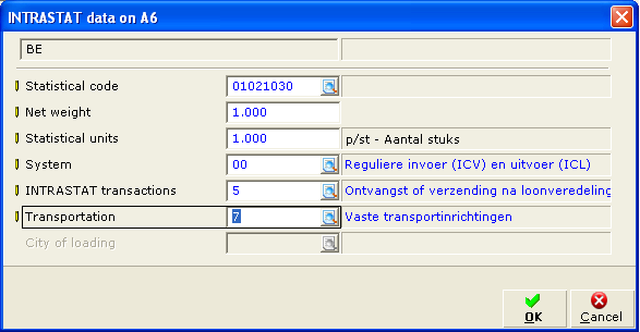 Batch 327: The new functionalities for INTRASTAT