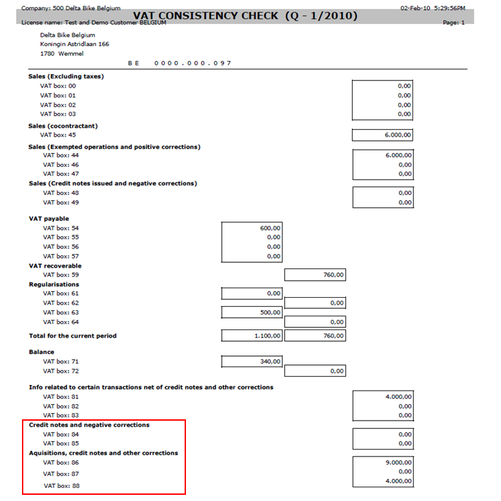 Product Update 396/397 Changes to VAT Return Consistency Check, EU