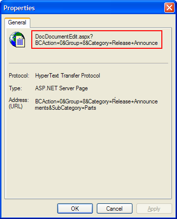 Sample Properties screen