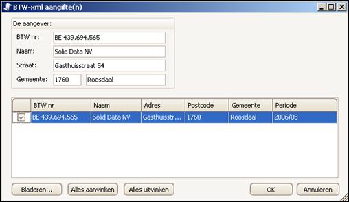 Intervat II - De elektronische BTW-aangifte in ProAcc Corporate