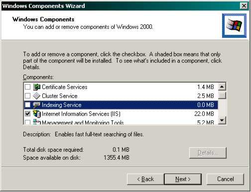 Add Remove Windows Components