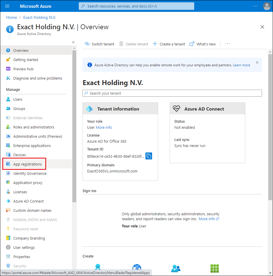 Howto Creating application ID in Microsoft Azure for Microsoft